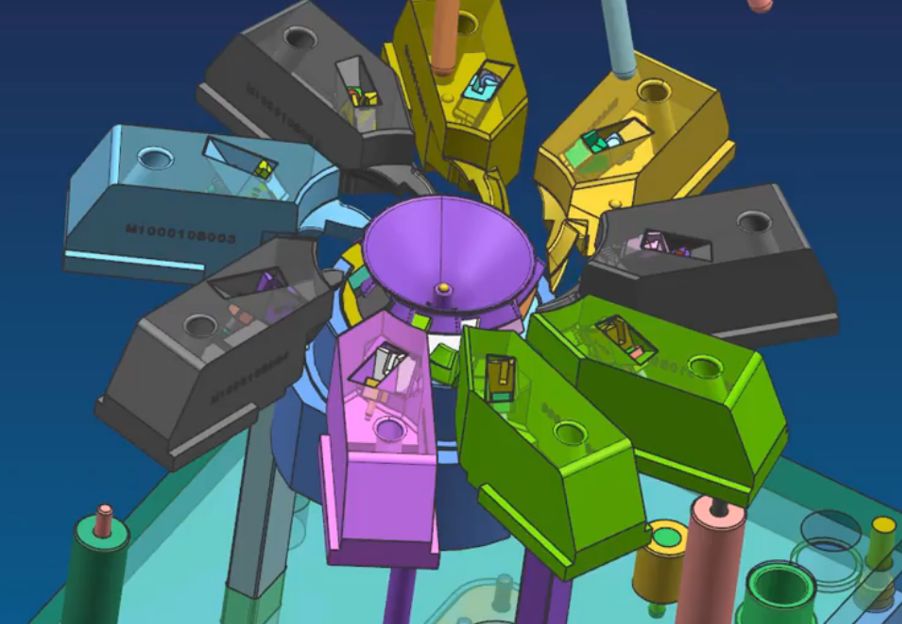 加工中心這套葉輪模具如何設(shè)計(jì)？如何脫模？(圖6)